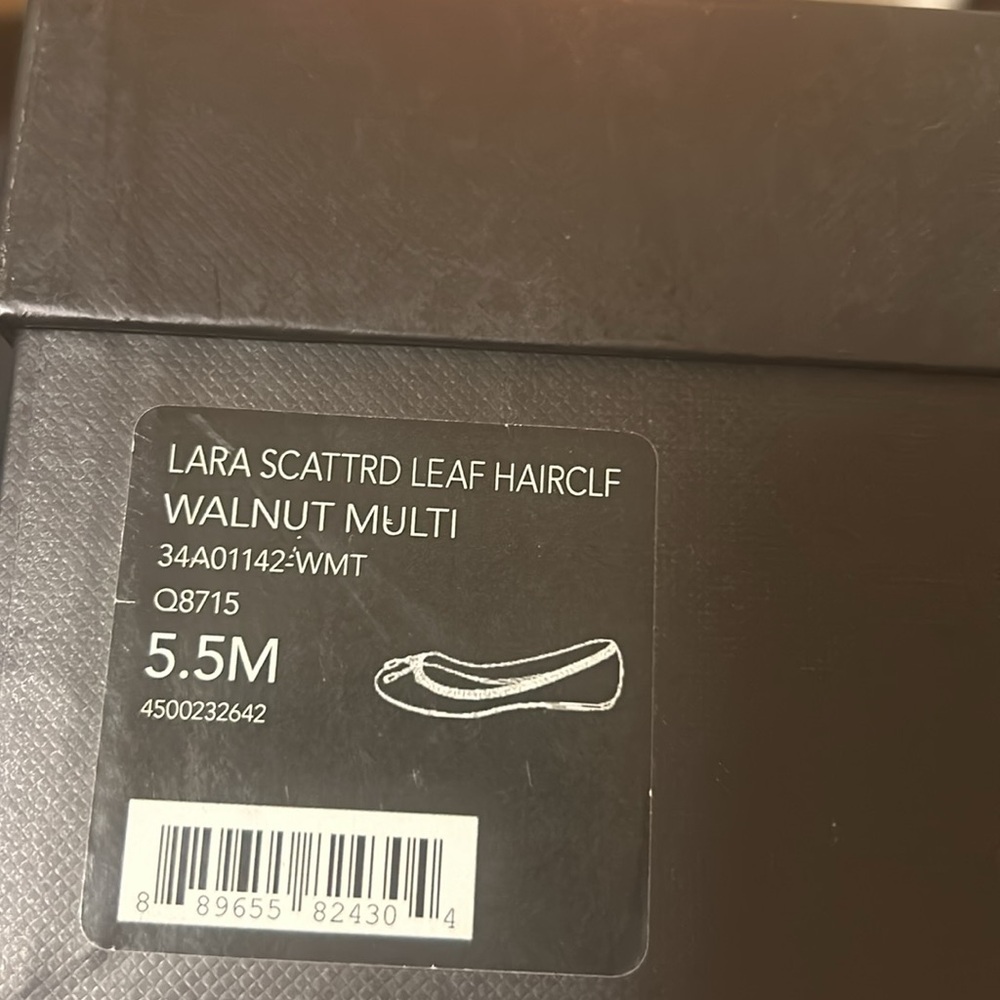 Coach New York Womens Lara
Scattrd Leaf Hairclf Walnut Multi
Slip-OnFlats Sz 5.5 - Picture 6 of 8